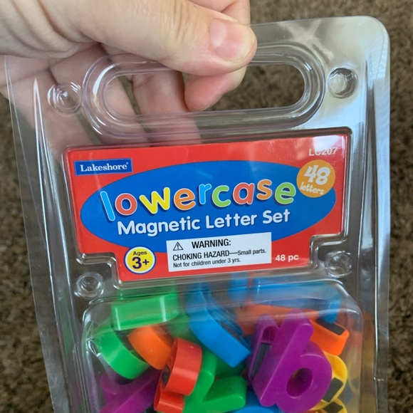 Lakeshore Magnetic Lowercase Letter Set Multicolor 48pc. Learning Word Building - Picture 2 of 6